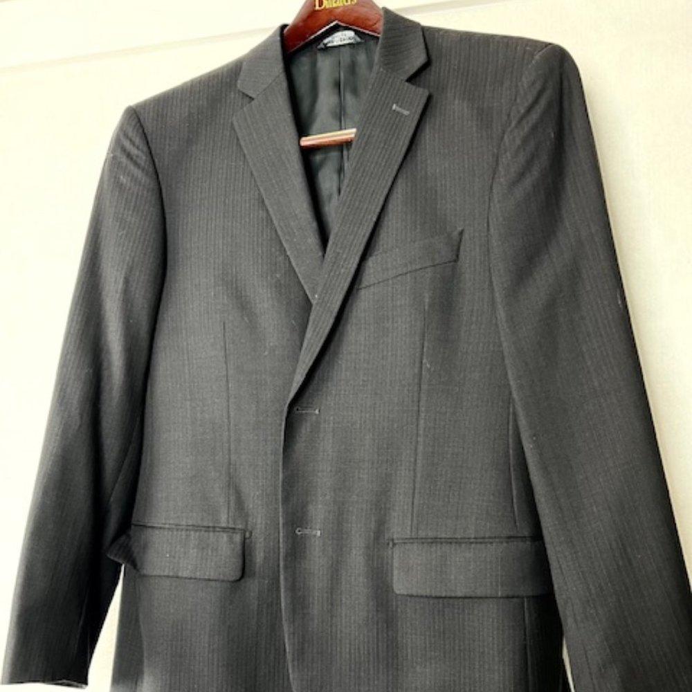 Prontomoda Snello Charcoal 100% Merino Wool Suit Coat/Sport Coat - Picture 9 of 14